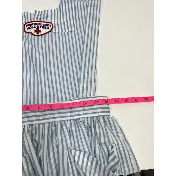 Vintage 1960s American Red Cross Volunteer Striped Uniform Apron No Hat Hoover - Picture 9 of 9